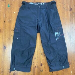 Specialized Enduro 3/4 Black MTB Cycling Mens Size M Bike Pants Cargo Shorts